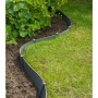 Nature Bordura de jardín gris 15cmx40m 3mm