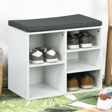 HI Zapatero con cojín blanco 51,5x29x48 cm by HI, Shoe racks and shoe organizers - Ref: Foro24-445599, Price: 53,77 €, Discou...