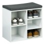 HI Zapatero con cojín blanco 51,5x29x48 cm by HI, Shoe racks and shoe organizers - Ref: Foro24-445599, Price: 52,45 €, Discou...