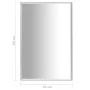 Silberner Spiegel 60x40 cm von vidaXL, Spiegel - Ref: Foro24-322731, Preis: 35,85 €, Rabatt: %
