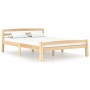 Solid pine wood bed frame 140x200 cm by vidaXL, Beds and slatted bases - Ref: Foro24-322064, Price: 122,97 €, Discount: %