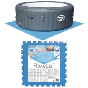 Bestway Suelo protector para piscina 8 uds azul