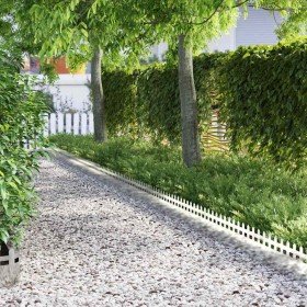 Borduras para césped 20 pcs Plateado 103 x 0,05 x 22 cm