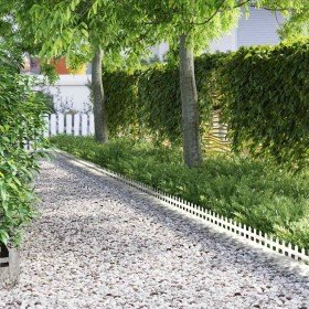 Borduras para césped 30 pcs Plateado 103 x 0,05 x 22 cm