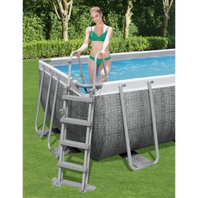 Bestway Escalera de seguridad para piscina 4 peldaños Flowclear