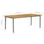 9-teiliges Garten-Essmöbel-Set aus schwarzem PE-Rattan von vidaXL, Gartensets - Ref: Foro24-3072505, Preis: 641,91 €, Rabatt: %