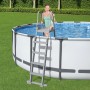 Bestway Escalera de seguridad para piscina 4 peldaños Flowclear