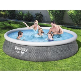Bestway Fast Set aufblasbarer Pool mit Pumpe 396x84 cm von Bestway, Schwimmbecken - Ref: Foro24-3202552, Preis: 164,29 €, Rab...