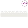 Borduras para césped 10 pcs 103 x 0,05 x 22 cm Acero