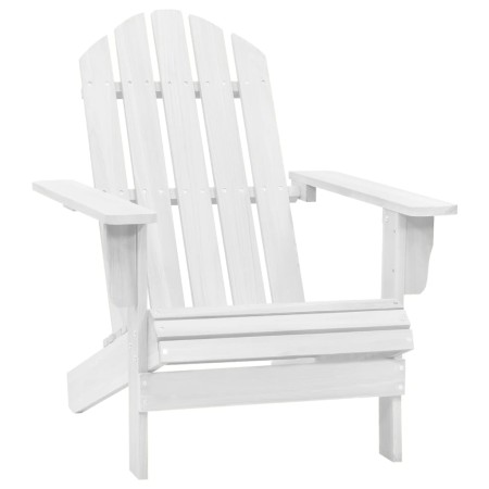 Silla de jardín de madera blanca de vidaXL, Sillas de jardín - Ref: Foro24-40860, Precio: 83,89 €, Descuento: %