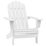 Weißer Gartenstuhl aus Holz von vidaXL, Gartenstühle - Ref: Foro24-40860, Preis: 83,89 €, Rabatt: %