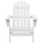 Silla de jardín de madera blanca de vidaXL, Sillas de jardín - Ref: Foro24-40860, Precio: 83,89 €, Descuento: %