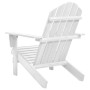 Silla de jardín de madera blanca de vidaXL, Sillas de jardín - Ref: Foro24-40860, Precio: 83,89 €, Descuento: %