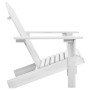 Silla de jardín de madera blanca de vidaXL, Sillas de jardín - Ref: Foro24-40860, Precio: 83,89 €, Descuento: %