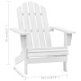 Silla de jardín de madera blanca de vidaXL, Sillas de jardín - Ref: Foro24-40860, Precio: 83,89 €, Descuento: %