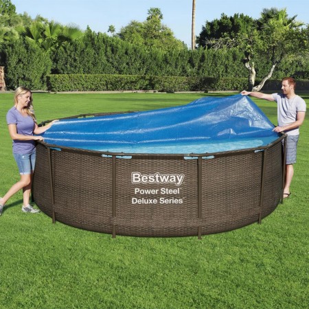 Bestway Cubierta solar para piscina Flowclear 356 cm