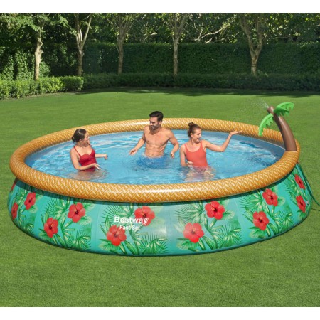 Bestway Piscina hinchable Fast Set serie Paradise Palms 457x84