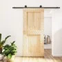 Puerta corredera con herrajes madera maciza de pino 90x210 cm de vidaXL, Puertas - Ref: Foro24-3203073, Precio: 209,51 €, Des...