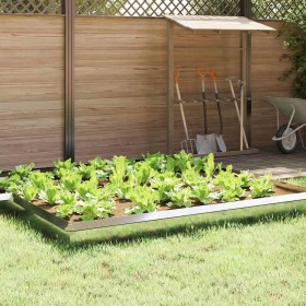 Valla para caracoles 16 pcs Plateado 50 x 3,5 x 25 cm