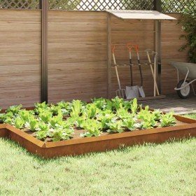 Valla para caracoles 4 pcs Oxidado 50 x 3,5 x 25 cm