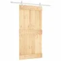 Puerta corredera con herrajes madera maciza de pino 100x210 cm de vidaXL, Puertas - Ref: Foro24-3203184, Precio: 226,09 €, De...