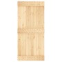 Schiebetür mit Beschlägen aus massivem Kiefernholz, 95 x 210 cm von vidaXL, Türen - Ref: Foro24-3203183, Preis: 199,57 €, Rab...