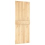 Schiebetür mit Beschlägen aus massivem Kiefernholz, 80 x 210 cm von vidaXL, Türen - Ref: Foro24-3203180, Preis: 182,13 €, Rab...