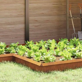 Valla para caracoles 4 pcs Oxidado 13,5 x 13,5 x 25 cm