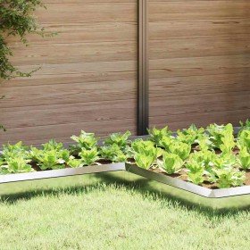 Valla para caracoles 4 pcs Plateado 10 x 10 x 25 cm