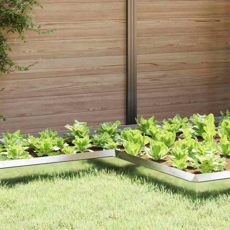 Valla para caracoles 4 pcs Plateado 10 x 10 x 25 cm