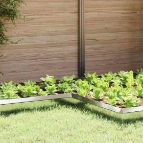 Valla para caracoles Plateado 10 x 10 x 25 cm Acero Galvanizado