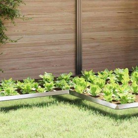 Valla para caracoles Plateado 10 x 10 x 25 cm Acero Galvanizado