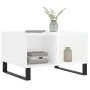 Couchtisch aus weiß glänzendem Sperrholz 60x50x36,5 cm von vidaXL, Couchtisch - Ref: Foro24-830550, Preis: 55,84 €, Rabatt: %