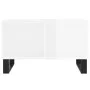 Couchtisch aus weiß glänzendem Sperrholz 60x50x36,5 cm von vidaXL, Couchtisch - Ref: Foro24-830550, Preis: 55,84 €, Rabatt: %