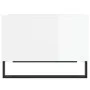 Couchtisch aus weiß glänzendem Sperrholz 60x50x36,5 cm von vidaXL, Couchtisch - Ref: Foro24-830550, Preis: 55,84 €, Rabatt: %