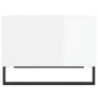 Couchtisch aus weiß glänzendem Sperrholz 60x50x36,5 cm von vidaXL, Couchtisch - Ref: Foro24-830550, Preis: 56,54 €, Rabatt: %
