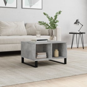 Plywood gray concrete coffee table 60x50x36.5 cm by vidaXL, Coffee table - Ref: Foro24-830552, Price: 51,90 €, Discount: %