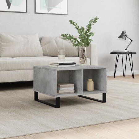 Couchtisch aus grauem Beton-Sperrholz 60x50x36,5 cm von vidaXL, Couchtisch - Ref: Foro24-830552, Preis: 51,90 €, Rabatt: %