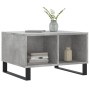 Mesa de centro madera contrachapada gris hormigón 60x50x36,5 cm de vidaXL, Mesas de centro - Ref: Foro24-830552, Precio: 51,84 €