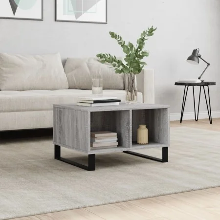 Sonoma-Couchtisch aus grauem Sperrholz, 60 x 50 x 36,5 cm von vidaXL, Couchtisch - Ref: Foro24-830554, Preis: 52,73 €, Rabatt: %