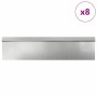 Cercas para caracoles 12 pcs Plateado Acero Galvanizado