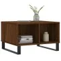 Mesa de centro madera contrachapada marrón roble 60x50x36,5 cm de vidaXL, Mesas de centro - Ref: Foro24-830555, Precio: 50,72...