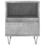 Bedside table made of gray concrete engineered wood, 40x35x50 cm by vidaXL, Nightstands - Ref: Foro24-830628, Price: 39,78 €,...