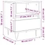 Bedside table made of gray concrete engineered wood, 40x35x50 cm by vidaXL, Nightstands - Ref: Foro24-830628, Price: 41,12 €,...