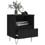 Schwarzer Nachttisch aus Sperrholz, 40 x 35 x 50 cm von vidaXL, Nachttische - Ref: Foro24-830622, Preis: 48,00 €, Rabatt: %