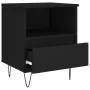 Schwarzer Nachttisch aus Sperrholz, 40 x 35 x 50 cm von vidaXL, Nachttische - Ref: Foro24-830622, Preis: 48,00 €, Rabatt: %
