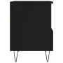 Schwarzer Nachttisch aus Sperrholz, 40 x 35 x 50 cm von vidaXL, Nachttische - Ref: Foro24-830622, Preis: 48,00 €, Rabatt: %