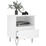 Weißer Nachttisch aus Sperrholz, 40 x 35 x 50 cm von vidaXL, Nachttische - Ref: Foro24-830620, Preis: 45,53 €, Rabatt: %