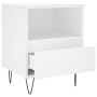 Weißer Nachttisch aus Sperrholz, 40 x 35 x 50 cm von vidaXL, Nachttische - Ref: Foro24-830620, Preis: 46,19 €, Rabatt: %