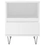 Weißer Nachttisch aus Sperrholz, 40 x 35 x 50 cm von vidaXL, Nachttische - Ref: Foro24-830620, Preis: 45,53 €, Rabatt: %